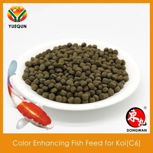 Floating Pellets Color Enhancing Fish Feed for Koi C6 with Crude Protein 40%